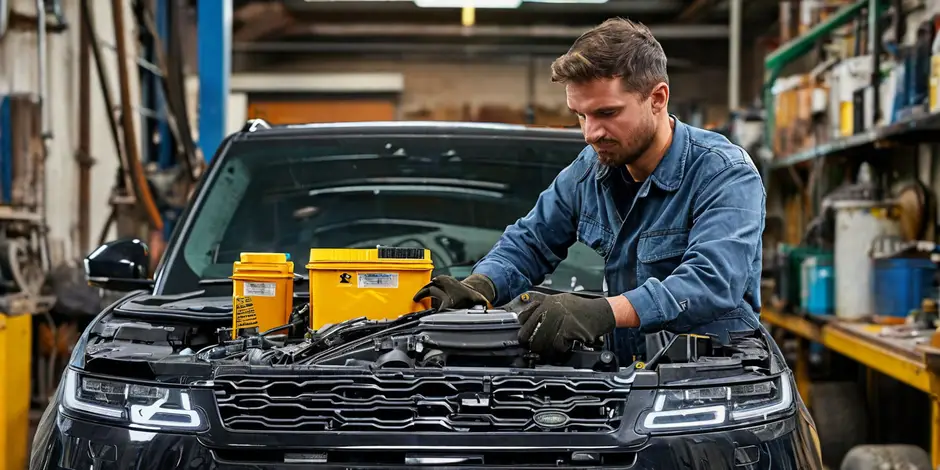 Замена масла ДВС и масляного фильтра Land Rover Range Rover Evoque